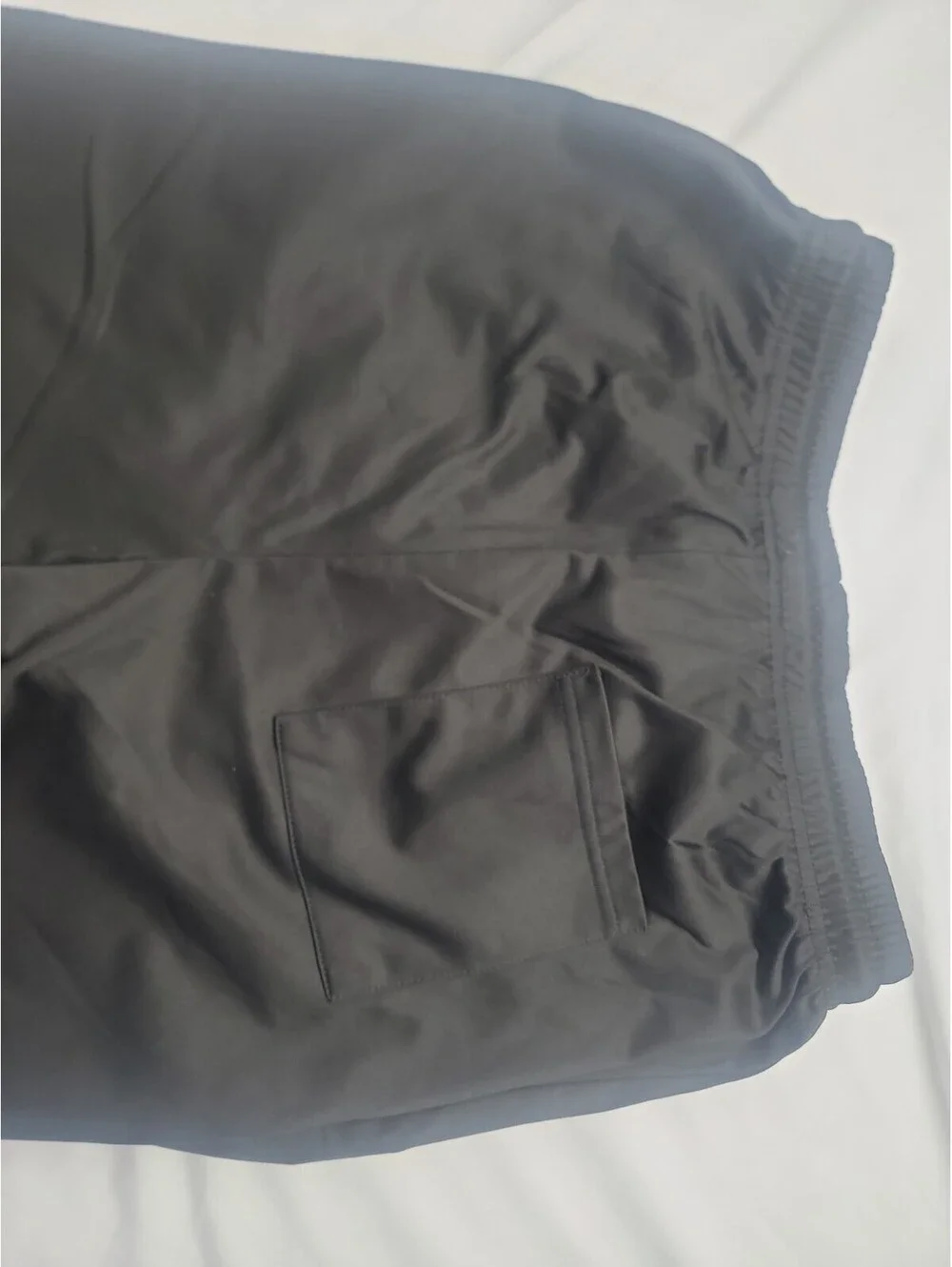 Public Record Jogger Pants Mens Sz L Black Red Zip Pockets Standard Fit